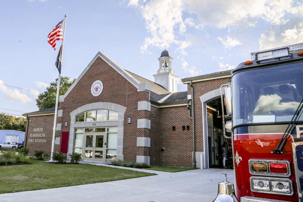 Exterior of the North Randolph Fire Station