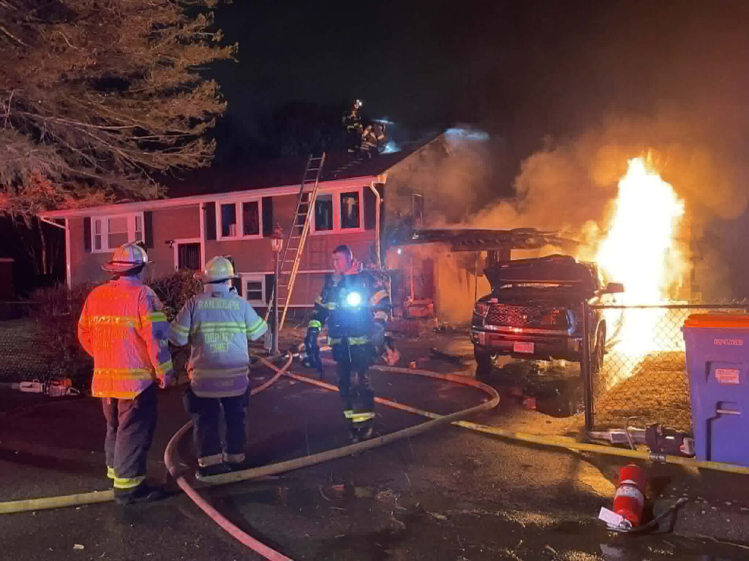 Randolph Fire Department Responds to Garage Fire That Extends to Home ...